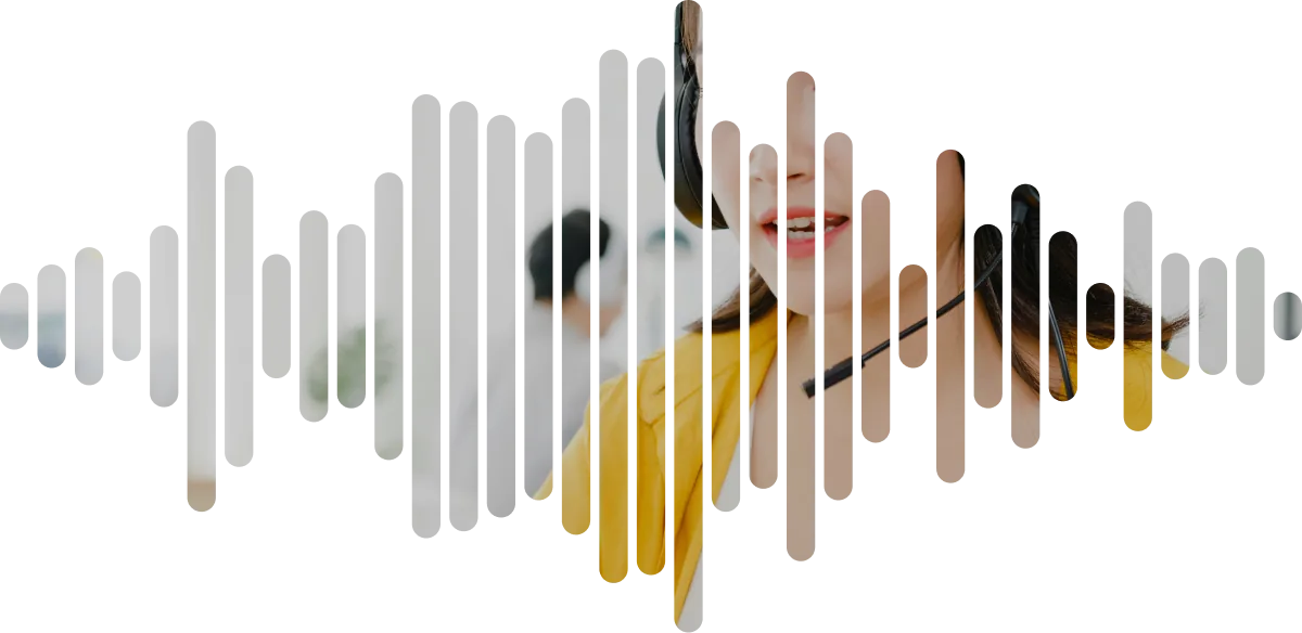 A call to a hotel, drawn as its waveform.